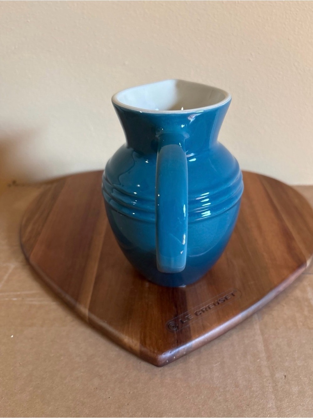 Le Creuset Small Breakfast Pitcher in Deep Teal - Picture 2 of 5
